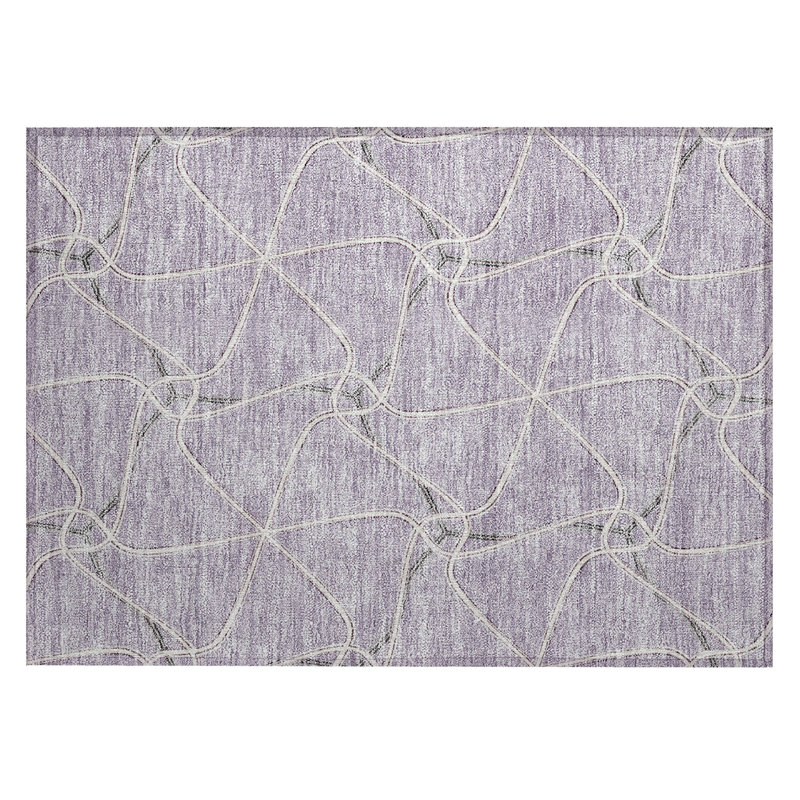  Aleg Area Rug with Non-Slip Backing, Rectangle 1'8" x 2'6"