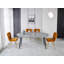 Table extensible, table à manger, table de bureau, table basse, pieds en métal, 100/140 / 180x100x75cm
