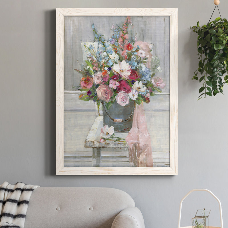 «Sit Down For A Spell» - Toile encadrée de qualité supérieure - prête à être accrochée, H 24 po x l 18 po x P 1,5 po, Blanc