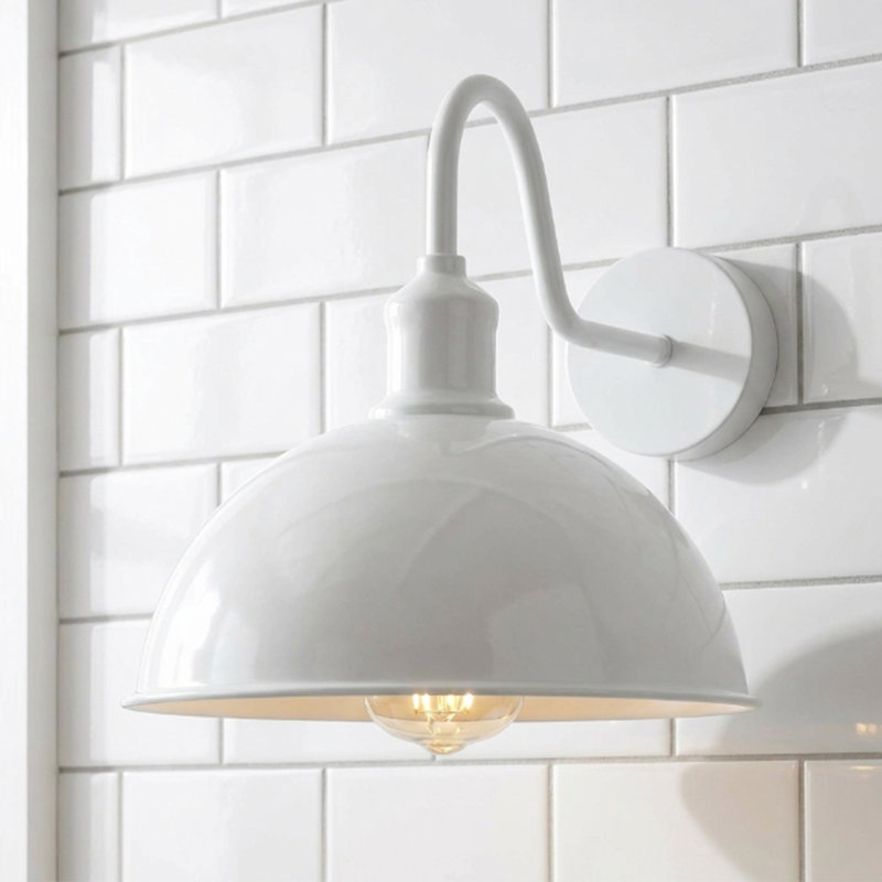Foshee Armed Sconce, White