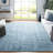 Abbie-Jo Hand Loomed Viscose/Cotton/Wool Solid Color Rug in Teal/Blue-1803986441