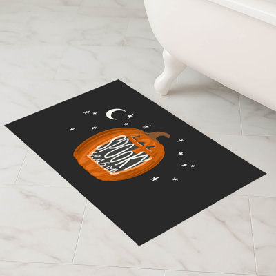 Spooky Season Bath Mat with Non-Skid Backing