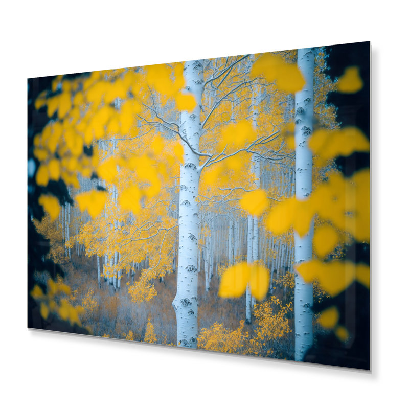 Décoration murale feuilles de bouleaux, H 12 po x l 20 po x P 1 po