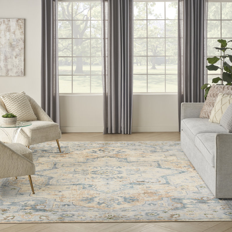Lolotoe Washable Oriental Indoor Rug, Rectangle 7'10" x 10'
