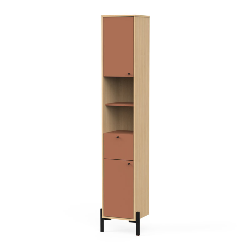 Azelle Wall Mounted Required Bathroom Cabinet, Apricot