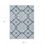 Tapis intérieur / extérieur lavable géométrique bleu marine 9 pi x 12 pi HomeRoots