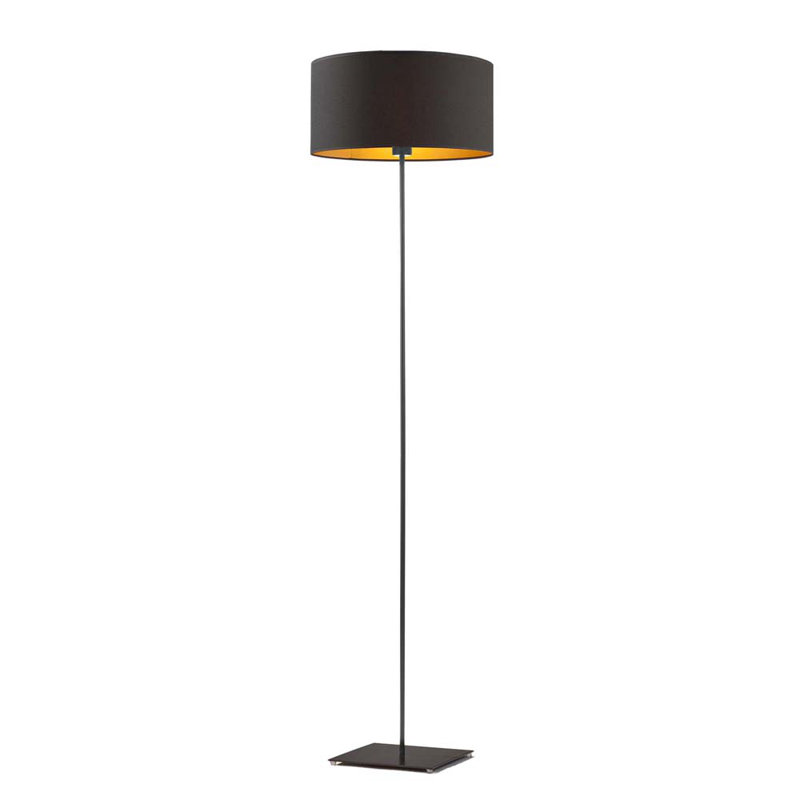Eadey 156cm Traditional Floor Lamp, Black, Black