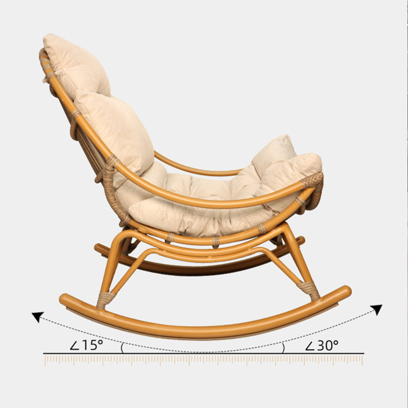 Chaise berçante Rattan Woven Home