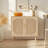 Buffet Cabinet With Storage,  Accent Bathroom Floor Cabinet,With Two Doors And 4 Compartments Forstorage,Cabinet With Solid Wood Feet,Sideboard Cabinet For Hallway, Entry, Living Room