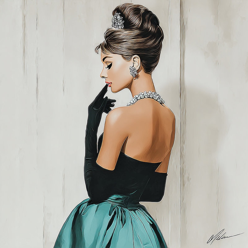 Art mural sur toile Timeless Beauty, H 40 po x l 40 po