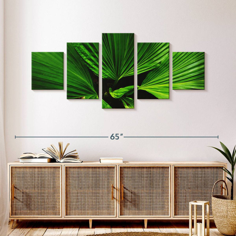 Feuilles de palmier Fan Like, H 24 po x l 55 po
