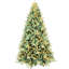 Arbre de Noël bleu teinté de 5 pi, 250 lumières à DEL pré-enfilées, 854 pointes denses, assemblage rapide de 60,8 po de branches bleues et blanches, aspect naturel