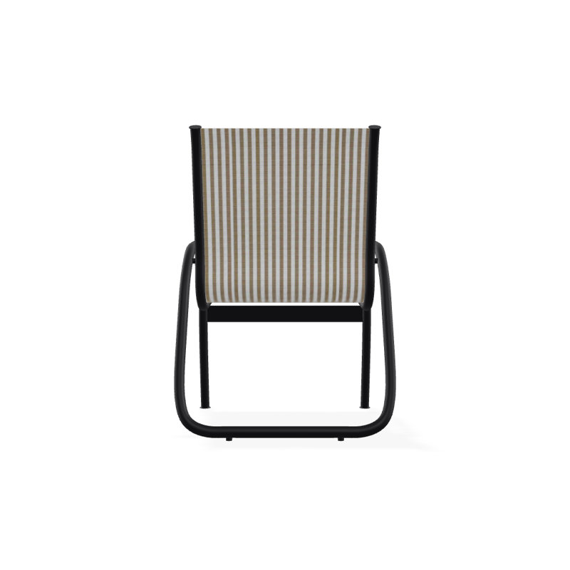 Fauteuil de patio Gardenella, Noir texturé, Brun clair