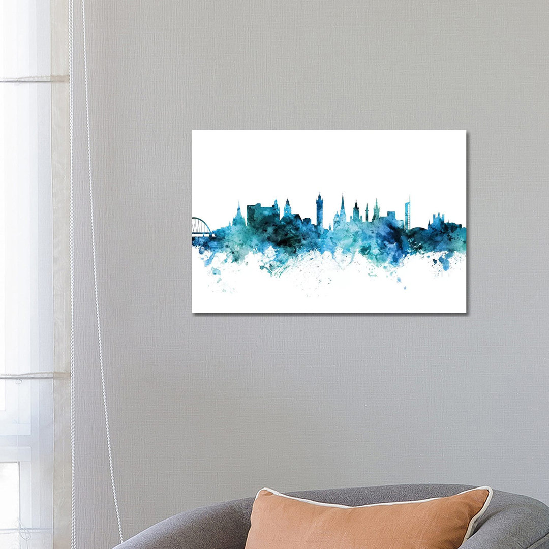 Glasgow, Scotland Skyline by Michael Tompsett - Wrapped Canvas Gallery-Wrapped Canvas Giclée