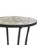 Table d'appoint de patio avec tablette