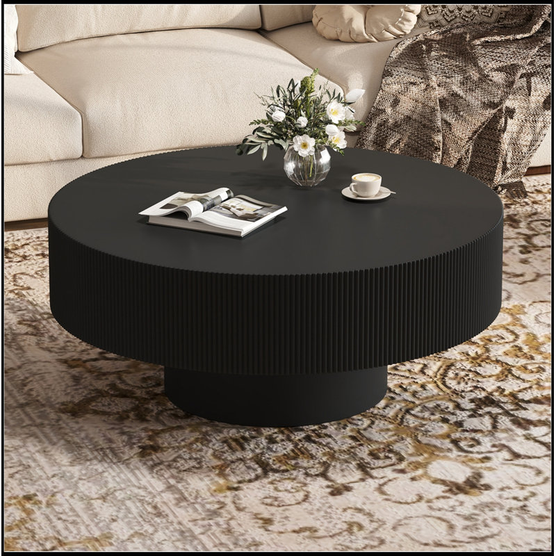 Zetland rond avec base robuste, Noir