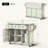 Versatile Kitchen Cart with Drop-Leaf Countertop, Adjustable Storage, and Dual Mobility Options for Modern Homes.-783896994