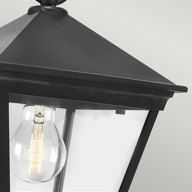 Beijing 1 -Bulb Outdoor Hanging Lantern, Normal, Black