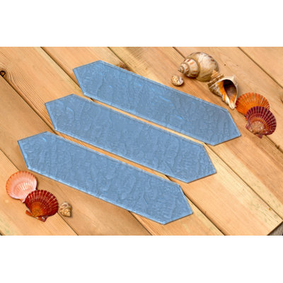 3" x 12" Glass Metal Look Wall Tile