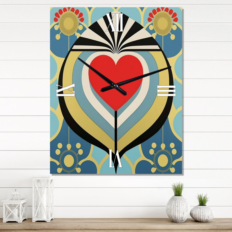 Jazzanae - Horloge murale abstraite romantique, Petit