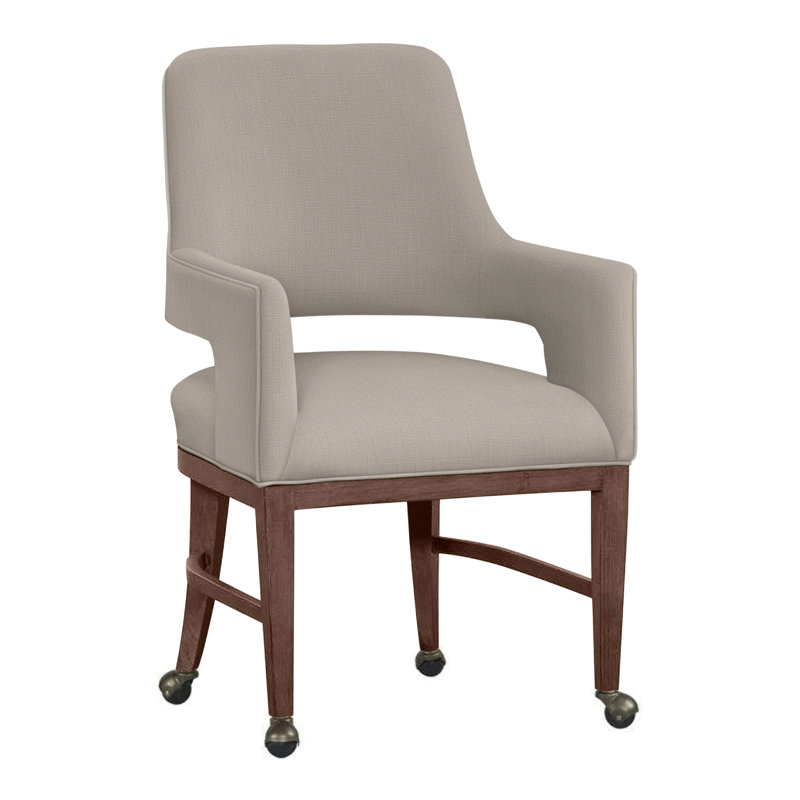 Chaise avec accoudoirs Josie, Noyer, 9704 Bringé