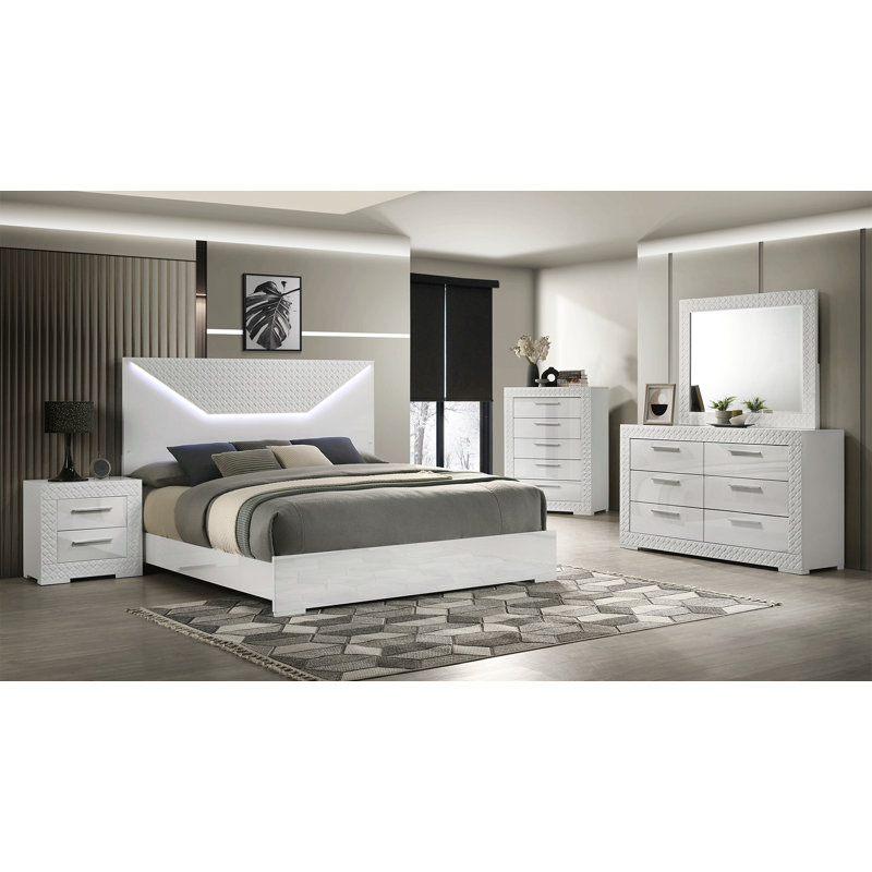 Miroir de style moderne en blanc
