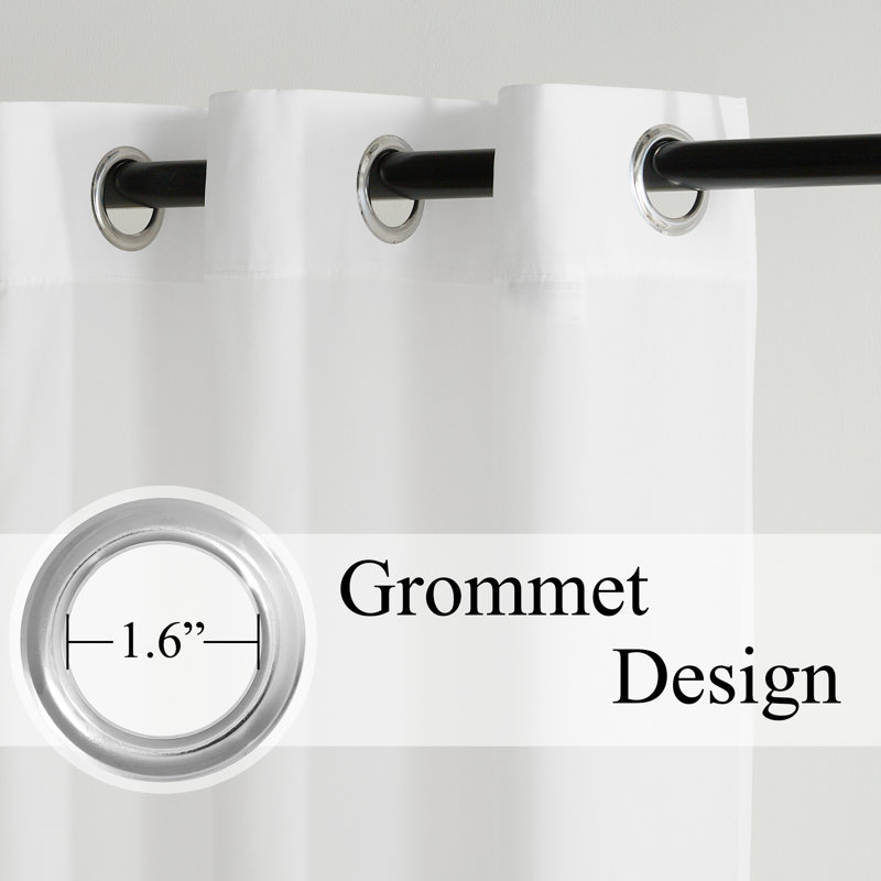 Non-See-Through Privacy Sheer Curtains 2 Panels, 52" Wide Grommet Window Curtains Drapes for Living Room Bedroom- Home Decoration Light Filtering Elegant Window Drapes