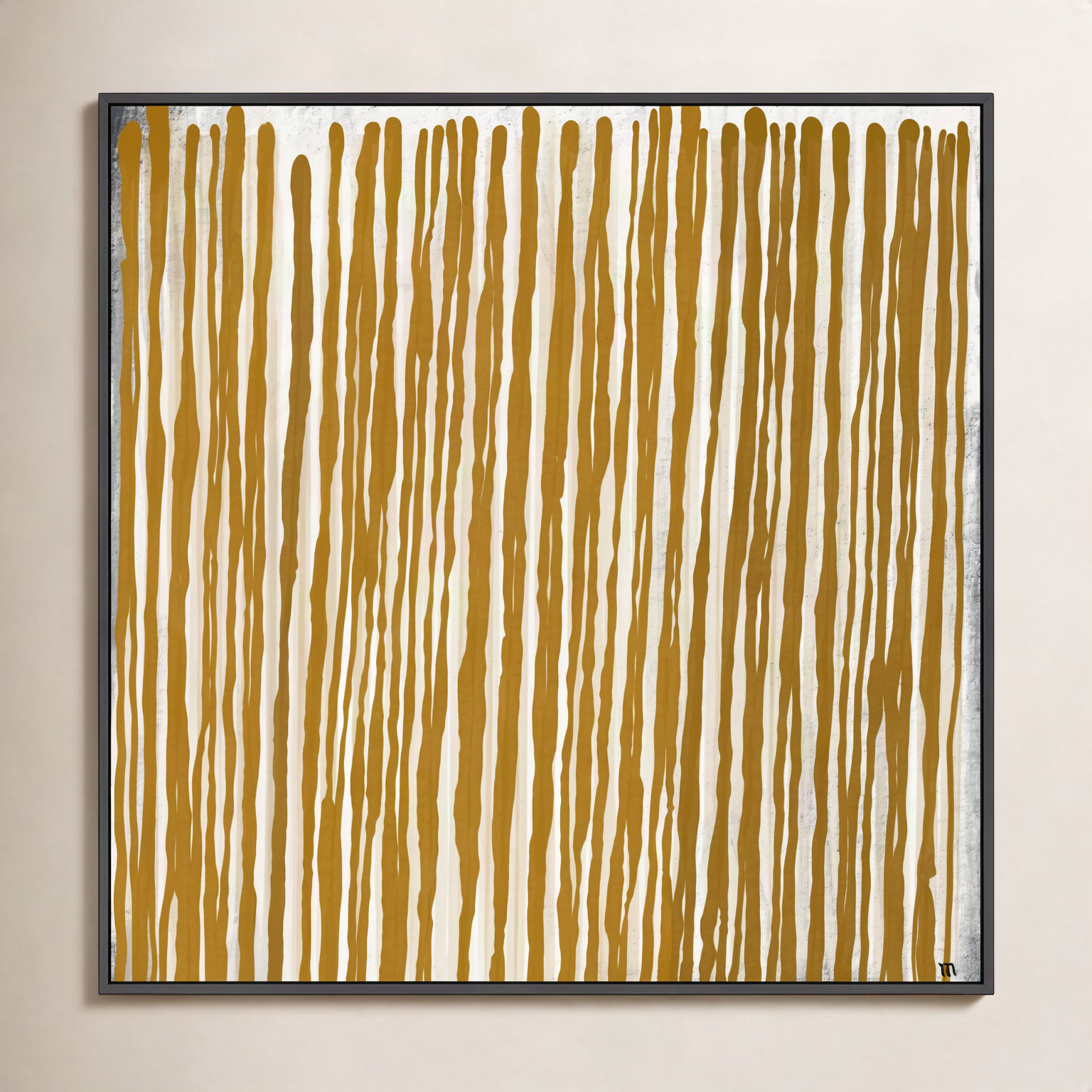 Upward by Marco Marella For Studio M, Black Canvas Framed, 44" H x 44" W