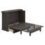 Farmhouse Style Wood Murphy Bed Chest Cube Cabinet Bed With Charging Station And Large Storage Drawer-322565696-322565703
