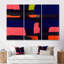 «Midnight Melody Retro 70S», impression d'art mural abstrait-108313906-108313908