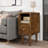  Solid Wood Nightstand - Narrow, With Drawers & Open Storage, Mid Century Modern Style For Bedroom-1827271422-1825249832