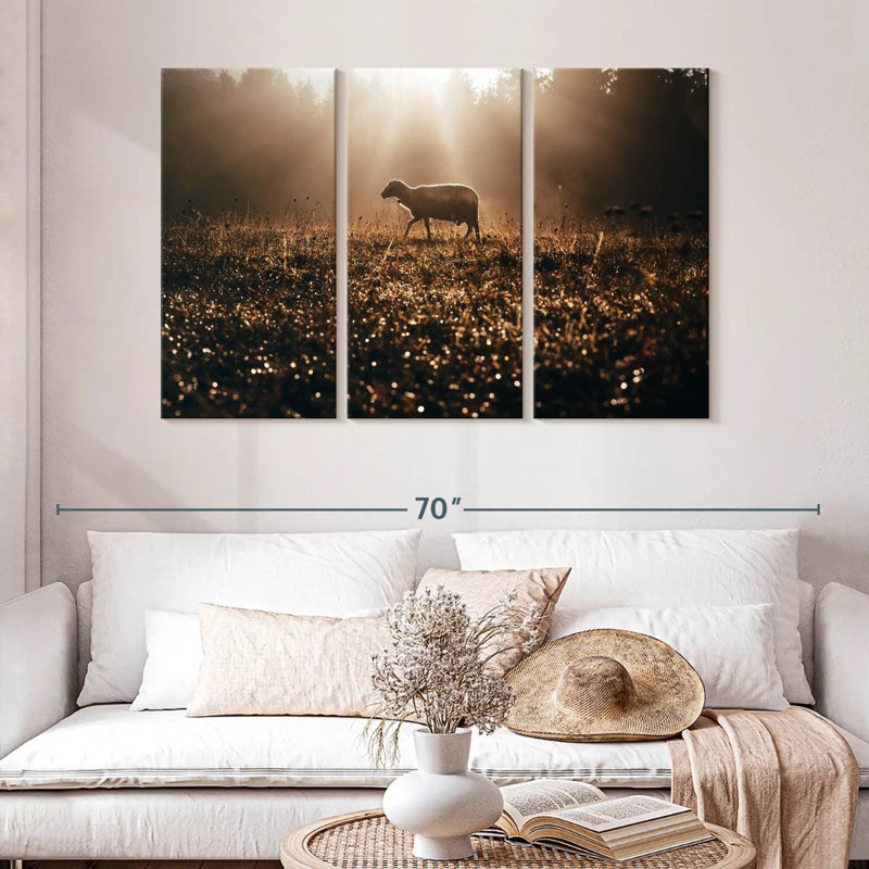Brampt Lost Sheep, 32" H x 50" W