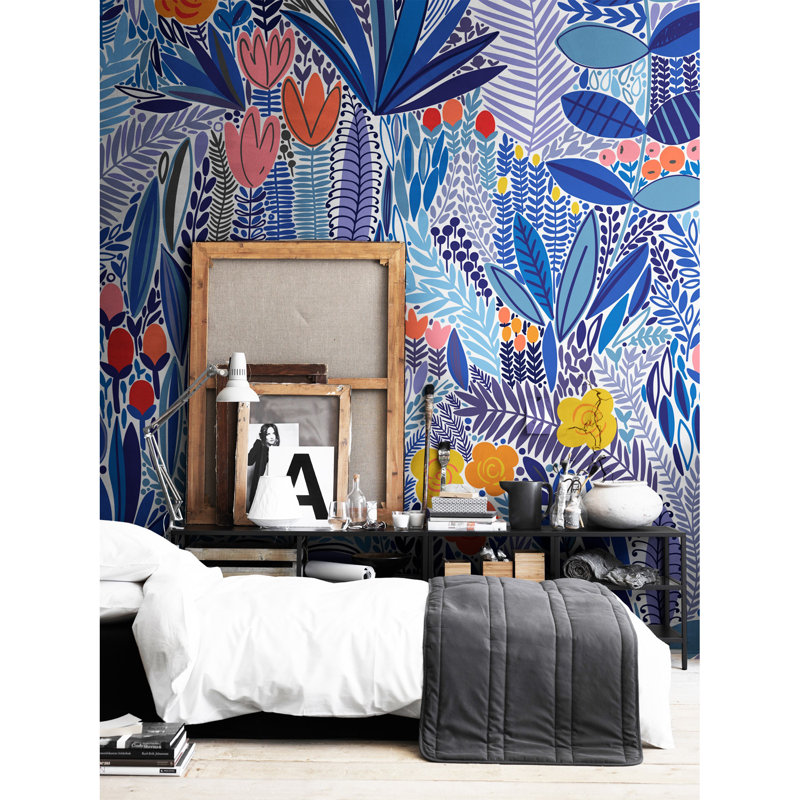 Klahn Wild Flowerabstract Wallpaper, 208 x 146cm