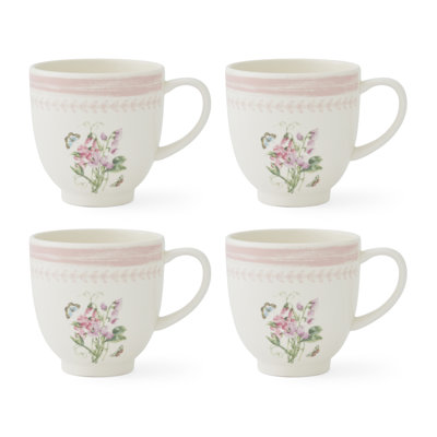 BG Sketchbook Set of 4 Mugs, Sweet Pea
