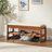 Stylish Upholstered Faux Leather Shoe Bench with Storage-1703159331-1703159342