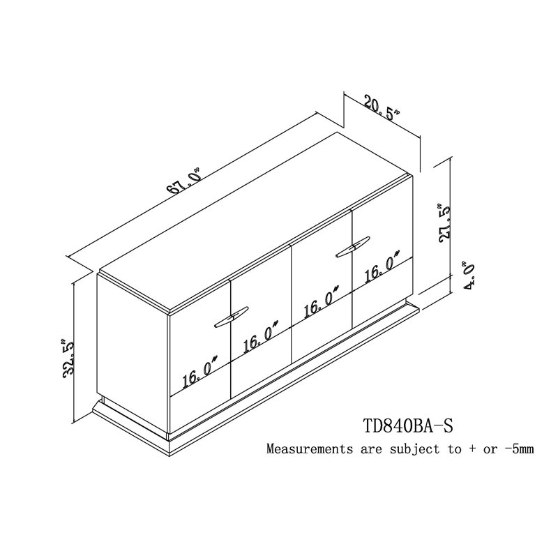 Derron 67 " W Sideboard