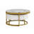 Round Nesting Coffee Table With Drawers