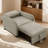 Pebblea Chenille Convertible Chair Bed-123709641