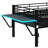 A Mid-Height Gaming Loft Bed Featuring A Built-In Desk And LED Lighting-130656986