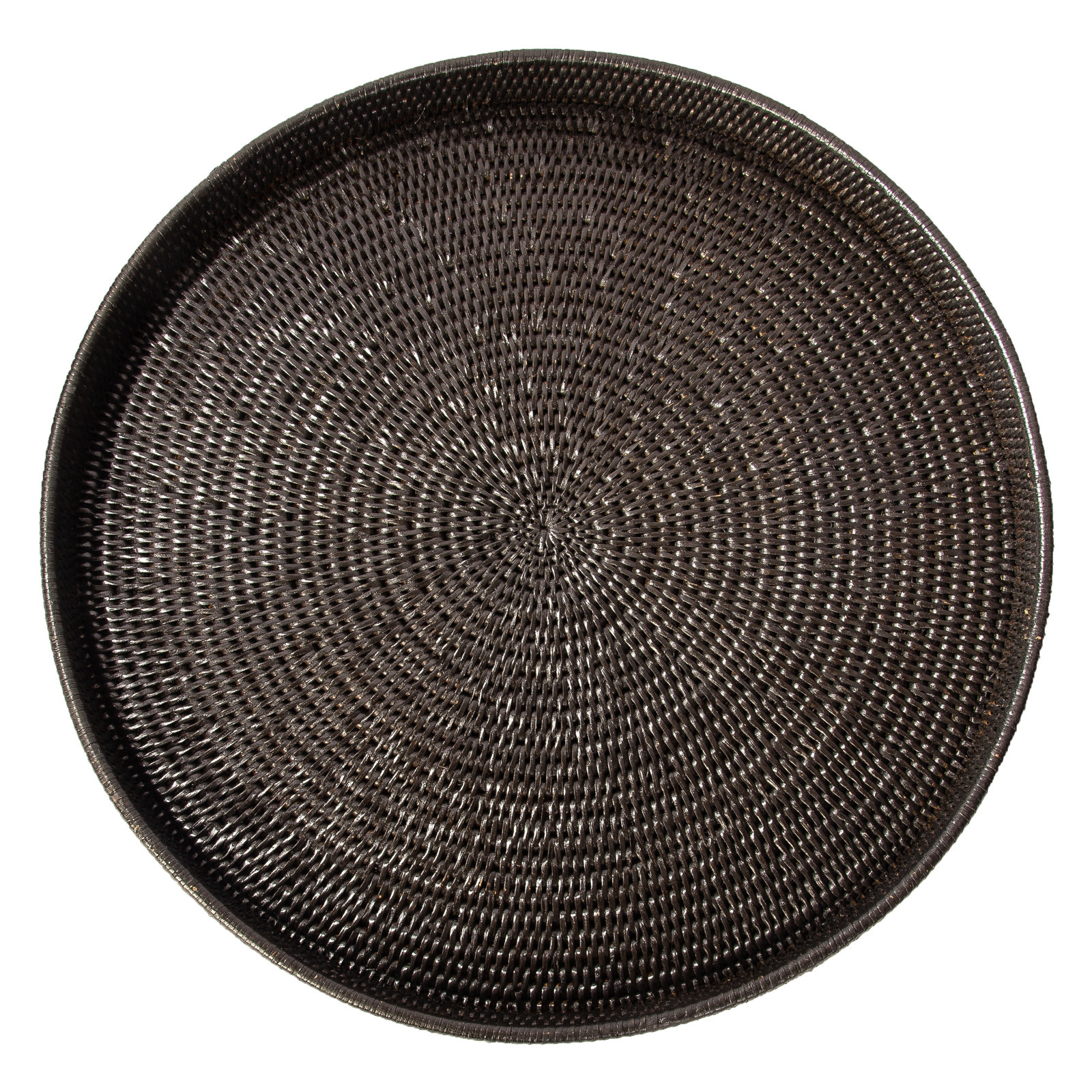 Landers Handmade Serving Tray, Tudor Black, 2" H x 28" W x 28" D
