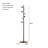 coat rack freestanding,coat rack stand with 7 Hooks and Metal Base for Bags, Hats.Coat Tree Coat Hanger Stand for Home Office Hall Entryway