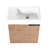 18'' Bathroom Vanity With Resin Sink & Cabinet Door - Modern Design Aspect Ample Storage Possibilities Plywood Basin Elegant Sufficient Area Construction