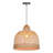 1-Light Pendant Lights Bamboo Dome-2040299680