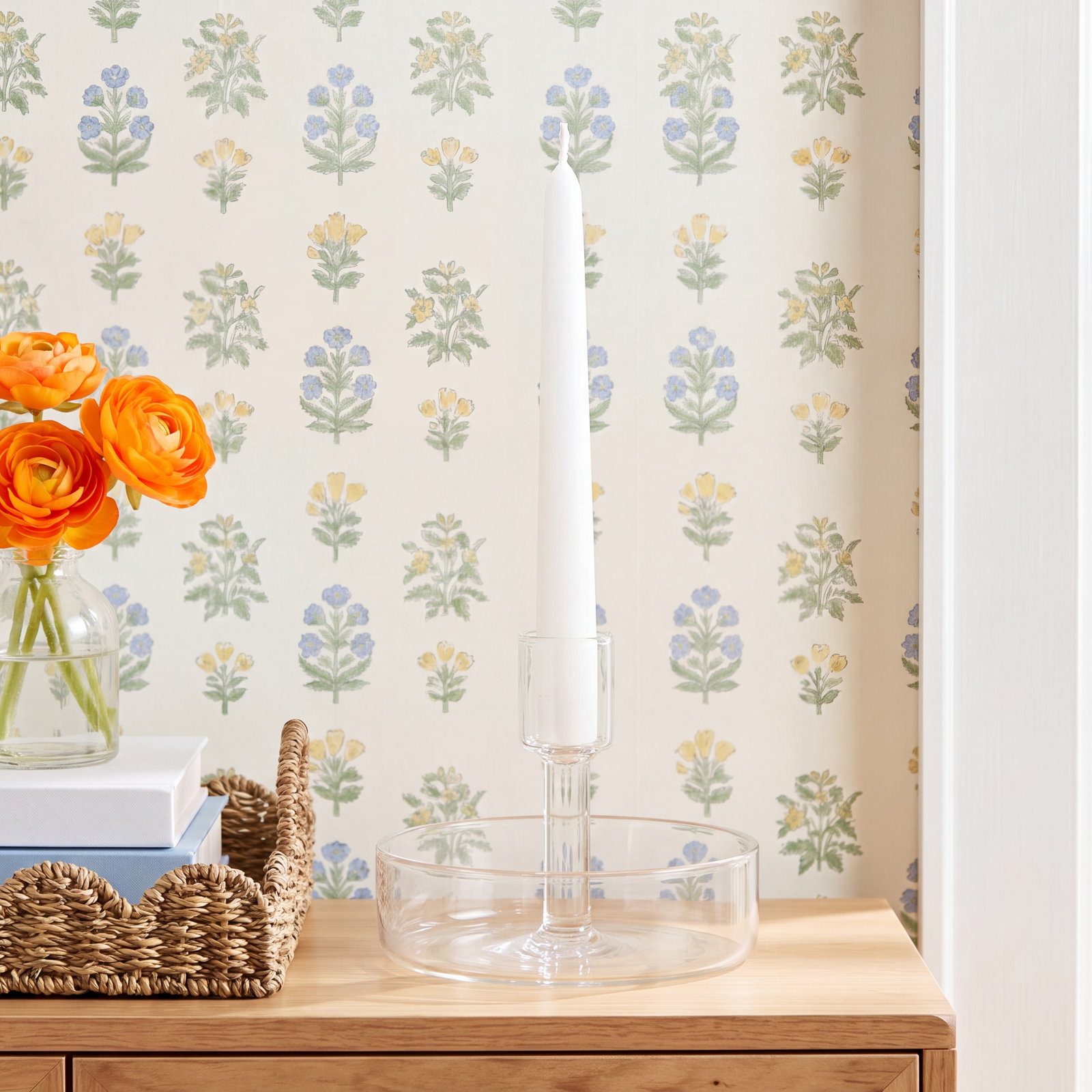 Ianthe Candleholder, 3.5" H x 4.25" W x 4.25" D