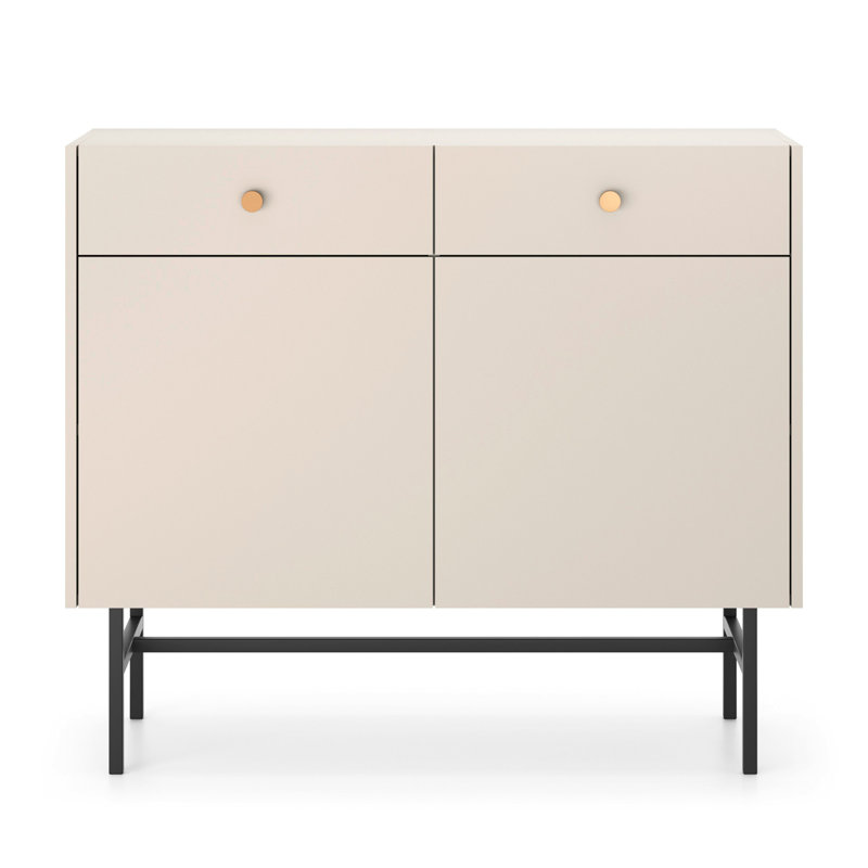 Divenos Two Door Sideboard With Drawers 104 cm Beige
