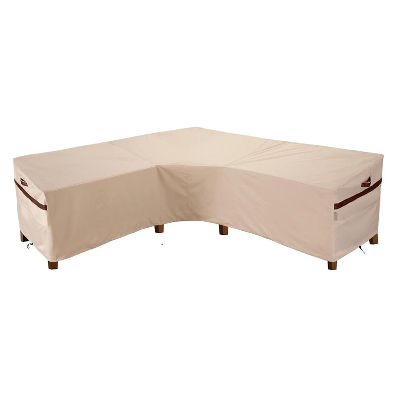 Patio V-Shaped sectional sofa cover outdoor, 31" H x 85" W x 34" D