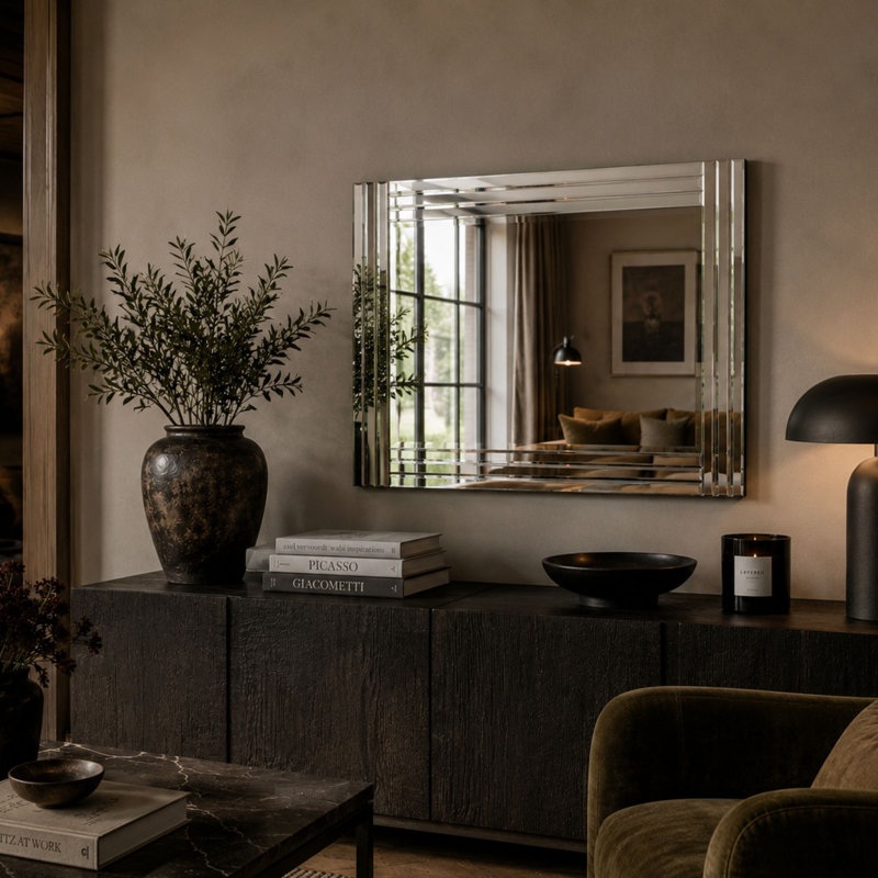 Jett Rectangle Mirror, 80cm H x 120cm W