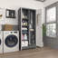 Armoire de rangement en métal 72 po H 72 po pour balais