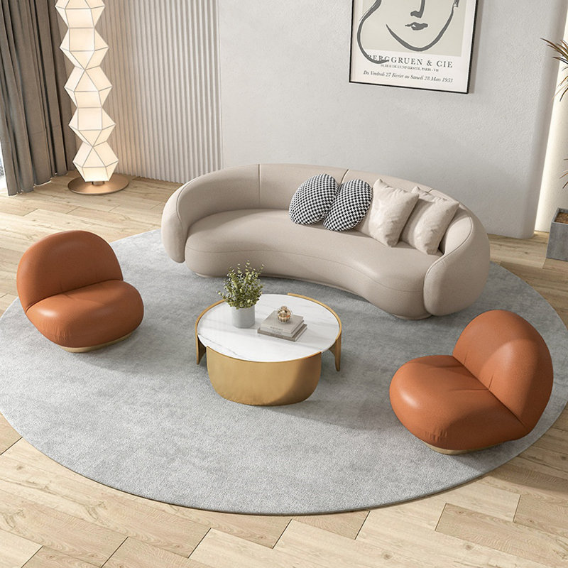 Combinaison de table basse légère et luxueuse
