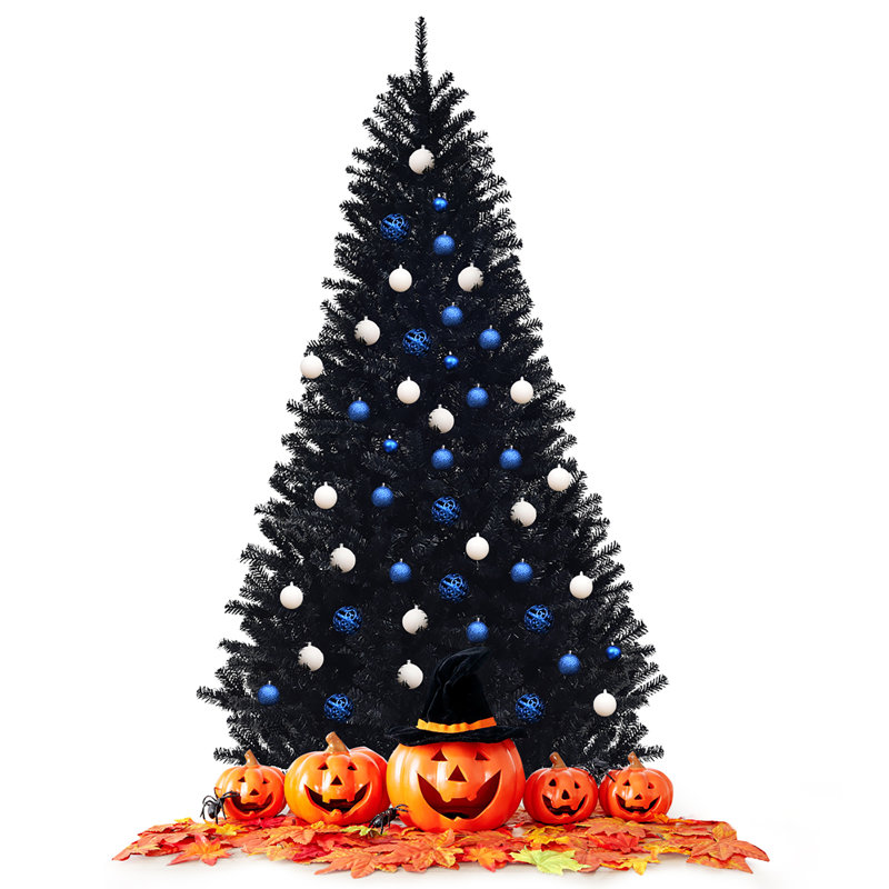 Arbre de Noël artificiel pin noir, H 7,5 pi